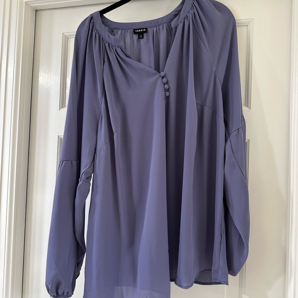 Torrid Purple Blouse size 2